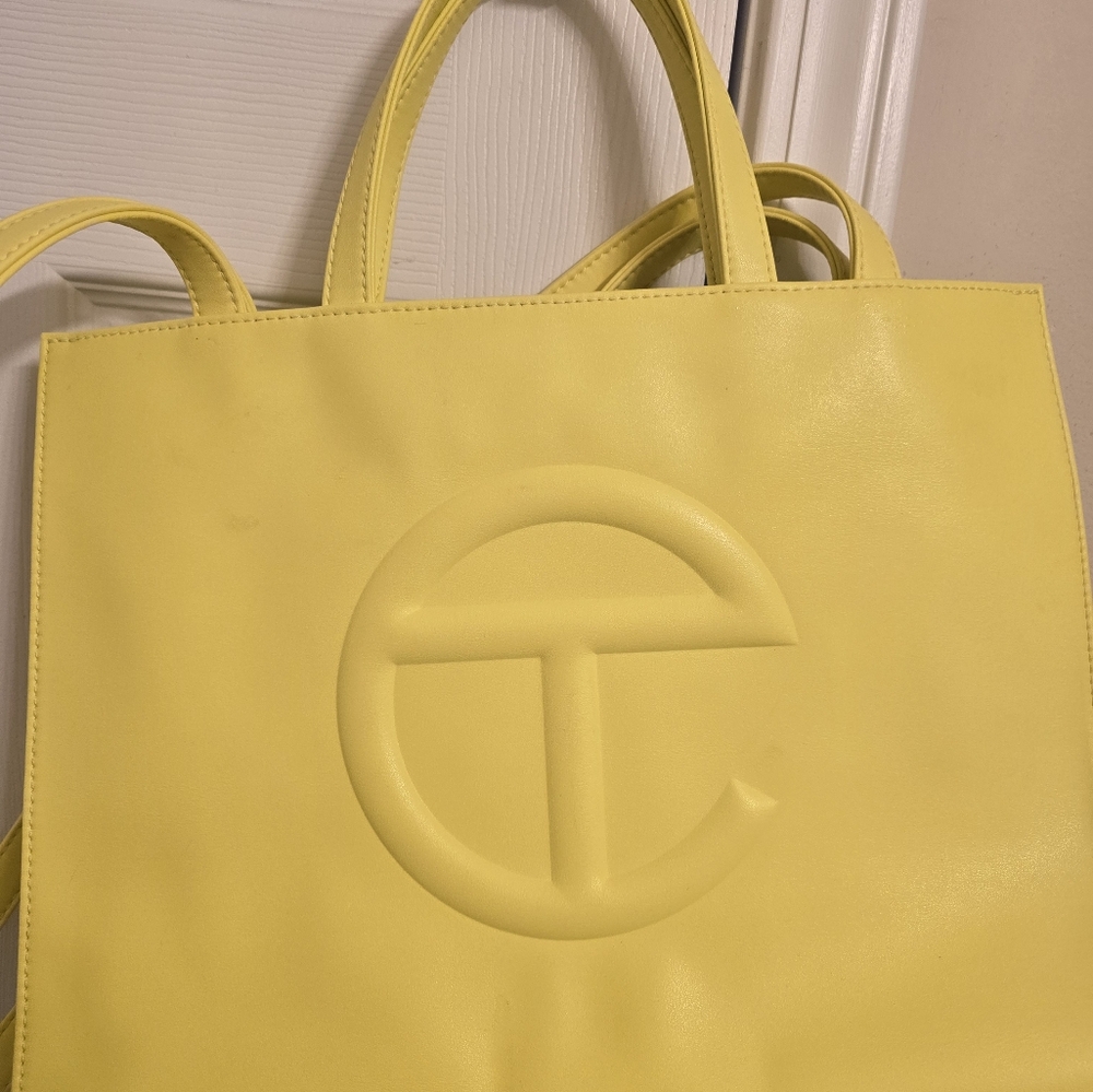 Telfar Yellow Tote Bag - Picture 3 of 9
